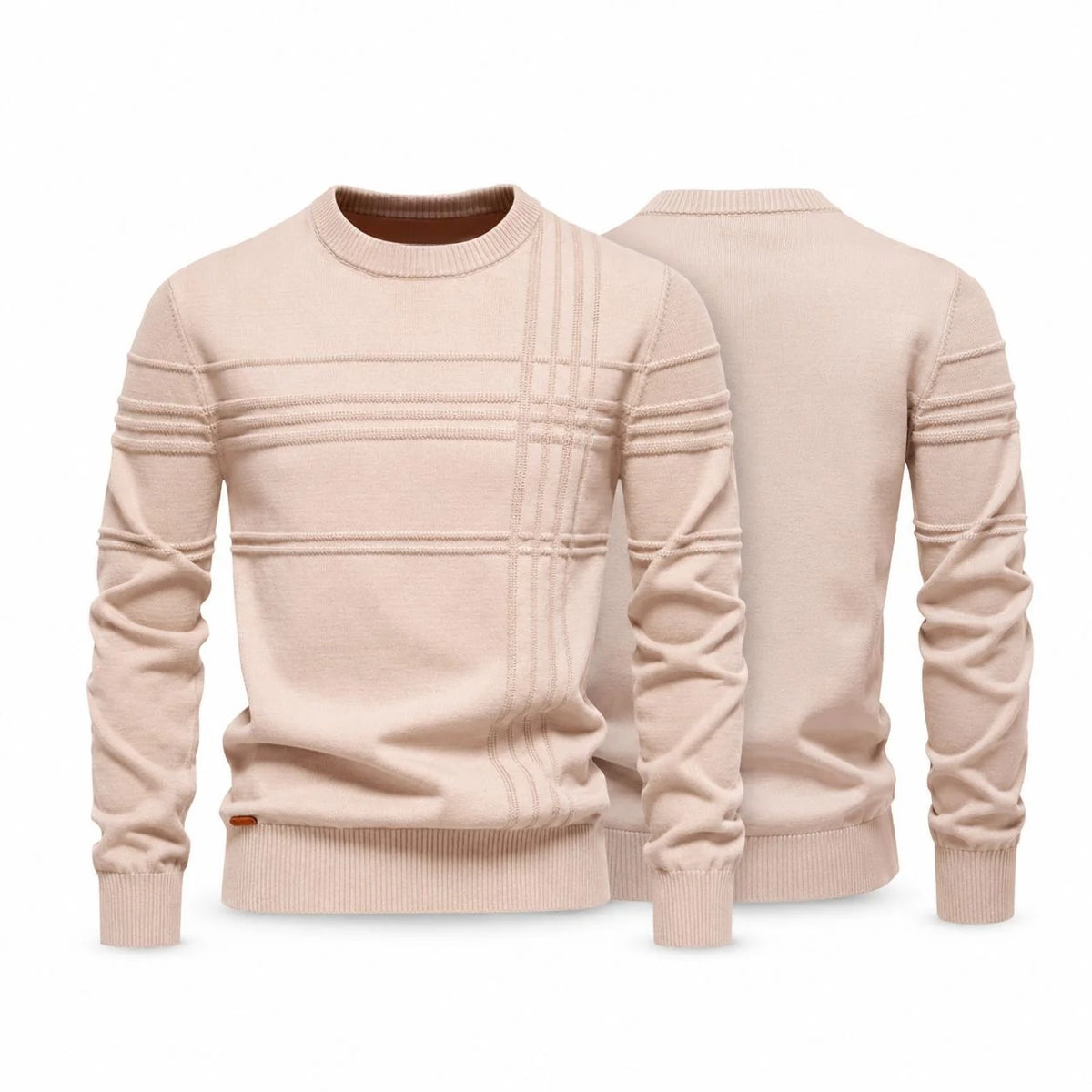 Modern Crew Neck Knit Sweater RF3OC3DFO1W