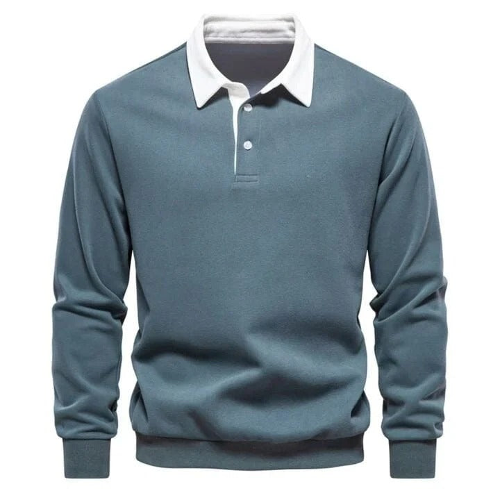Modern Polo Sweatshirt - Clearance Sale RF3OC3DE9HG
