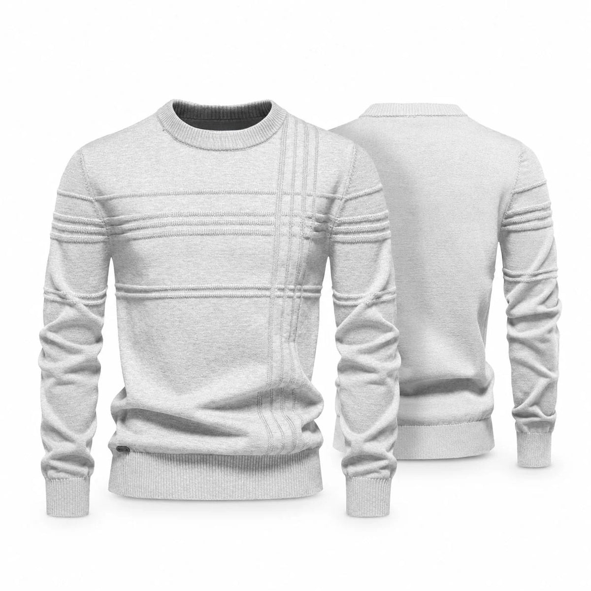 Modern Crew Neck Knit Sweater RF3OC3DFO1W