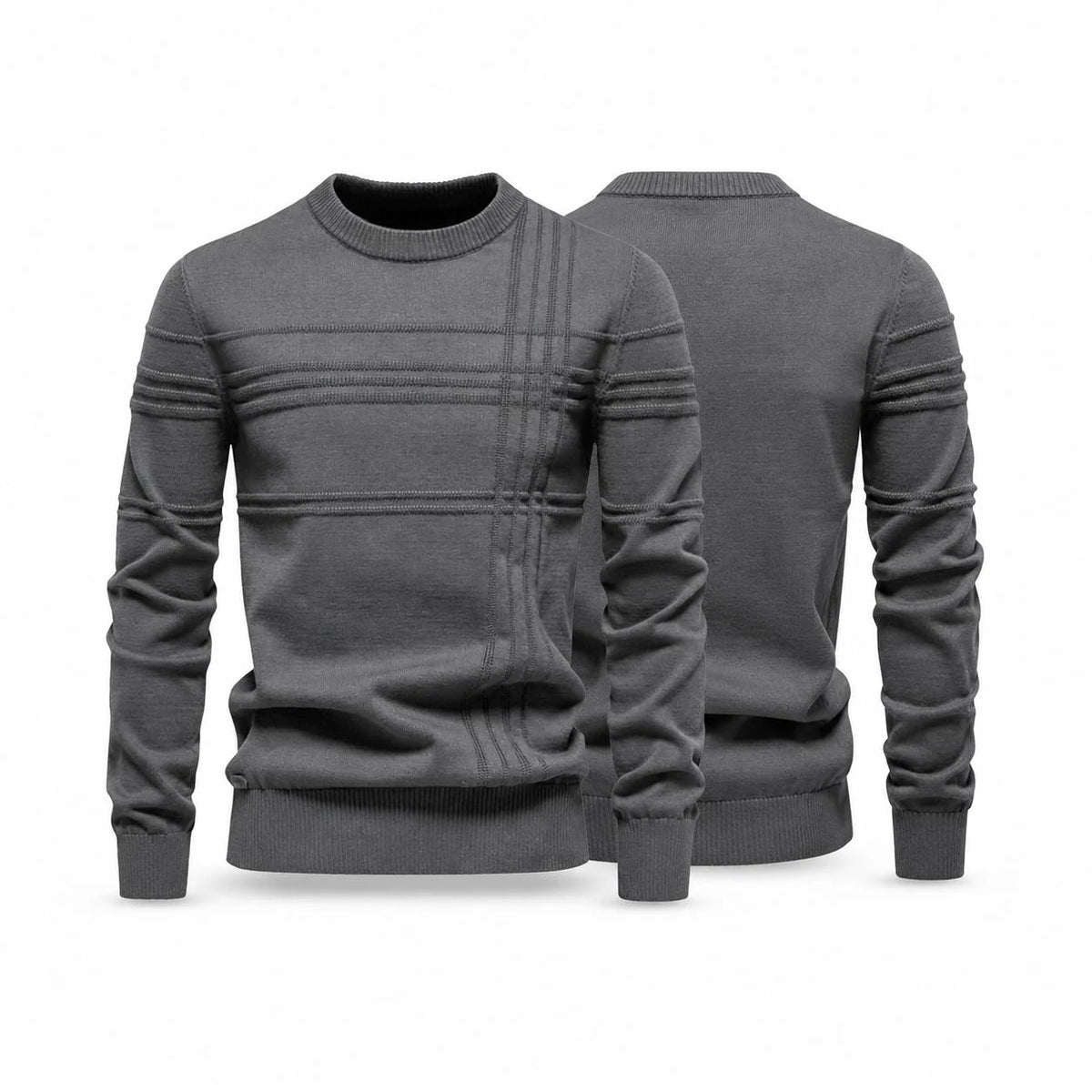 Modern Crew Neck Knit Sweater RF3OC3DFO1W