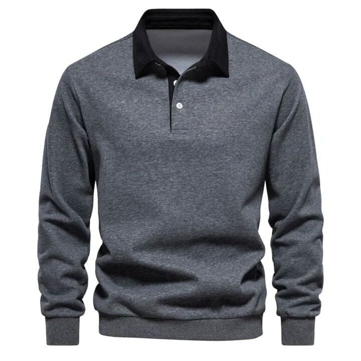 Modern Polo Sweatshirt - Clearance Sale RF3OC3DE9HG