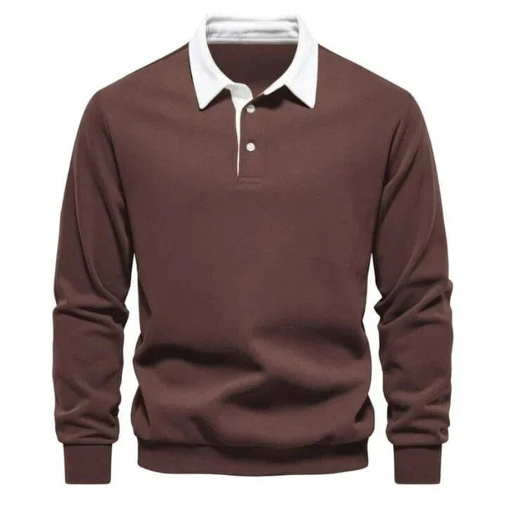Modern Polo Sweatshirt - Clearance Sale RF3OC3DE9HG
