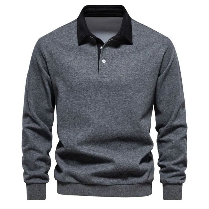 Modern Polo Sweatshirt - Clearance Sale RF3OC3DE9HG