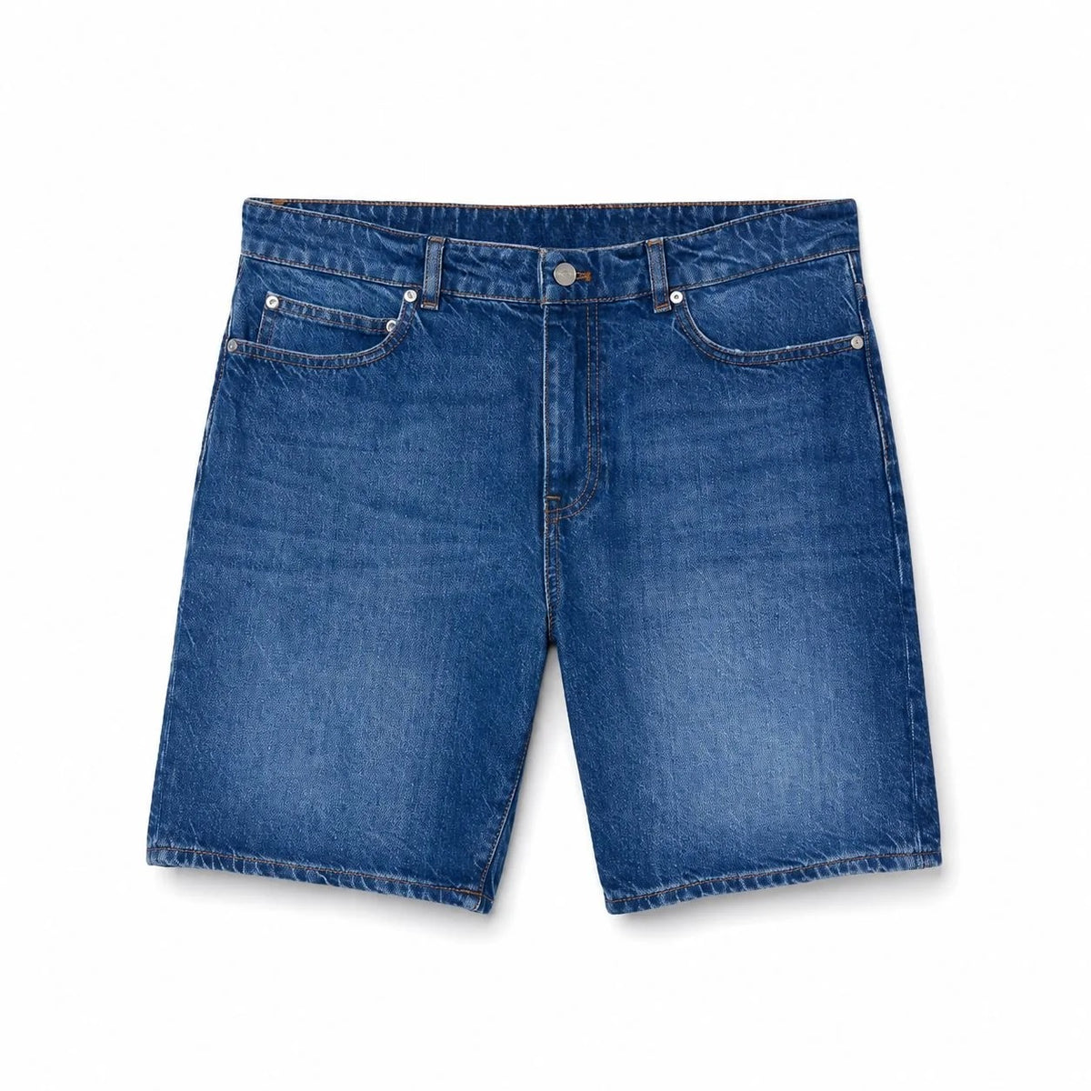 Straight Fit Denim Bermuda Shorts RF3OC3F2NWK