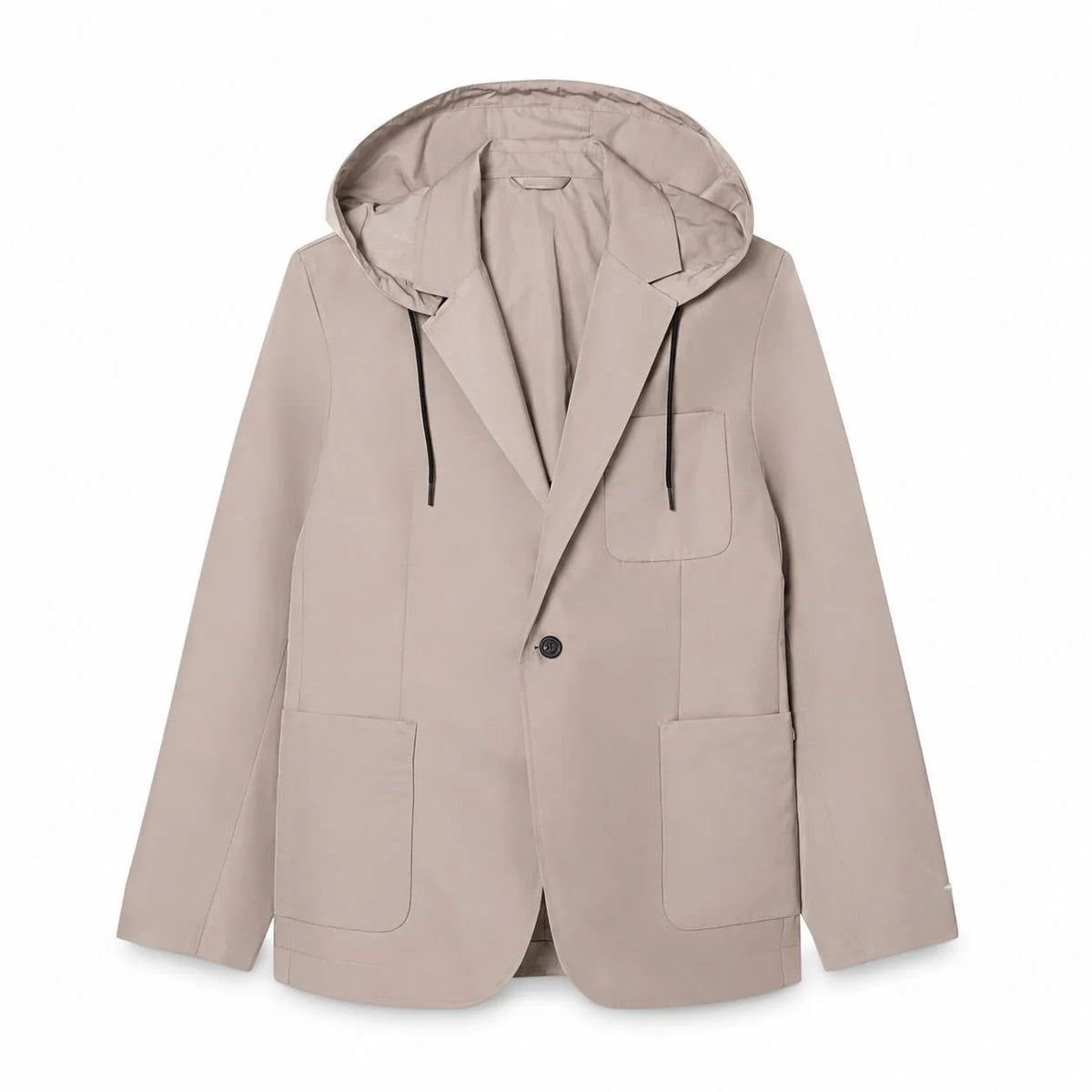 Twill Blazer with Hood RF3OC3F9OQS