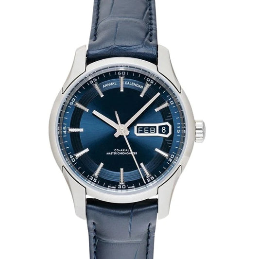 Men's World Time Watch 41mm Leather Strap RF3OC3NI2KK