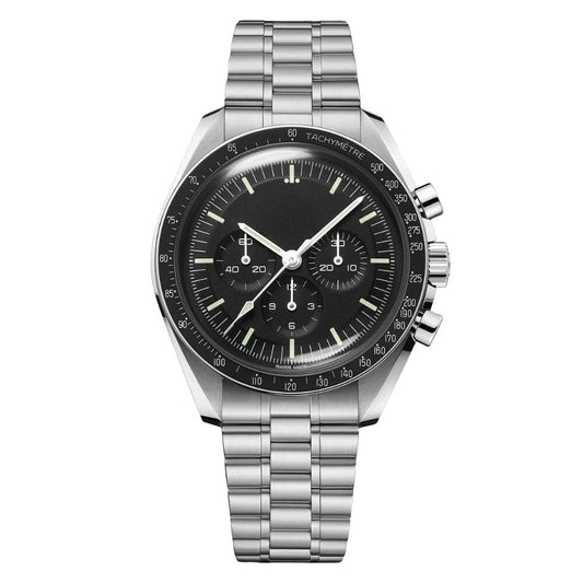 Men's Steel Chronograph 42mm Black Dial RF3OC3ONIBO