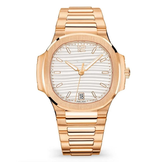 Moon Phase Watch Rose Gold - White Dial RF3OC3P3NUS
