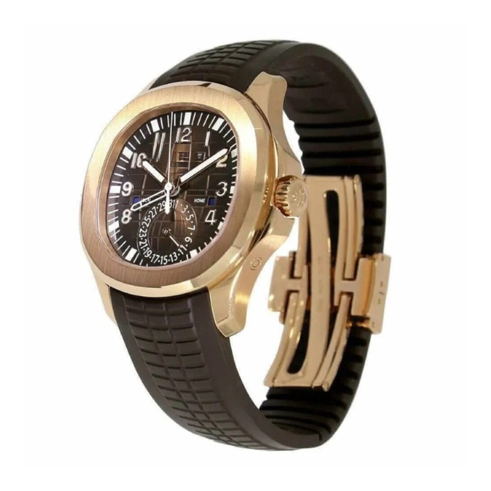 GMT Handcrafted Watch 40.8mm Brown Dial - Rose Gold RF3OC3P6GZO