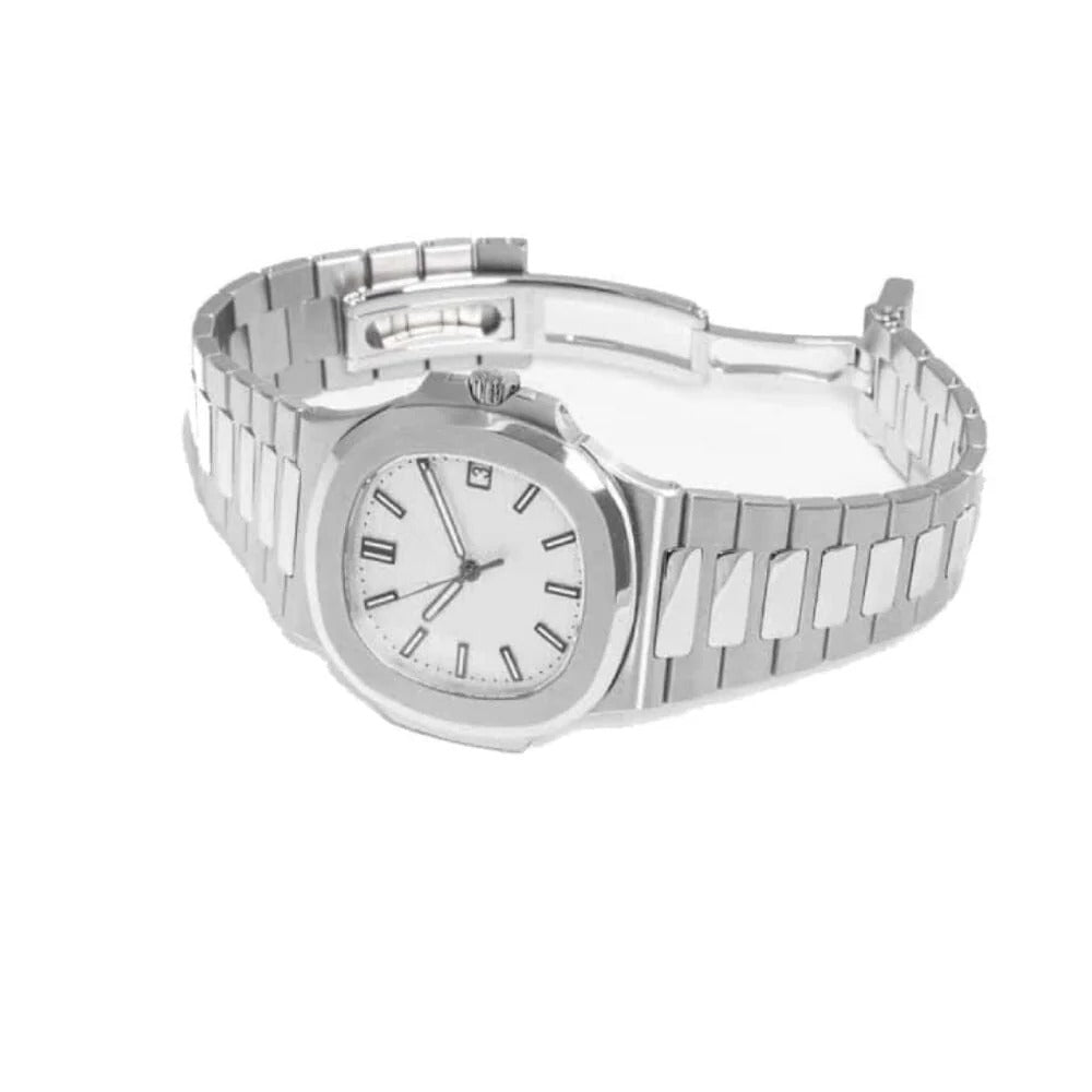 Stainless Steel White Dial Watch RF3OC3QGTQC