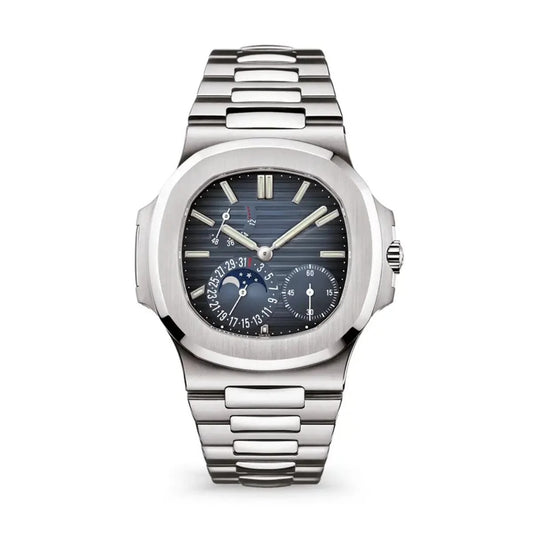 Steel Blue Dial Moon Phase Watch RF3OC3QL1FO