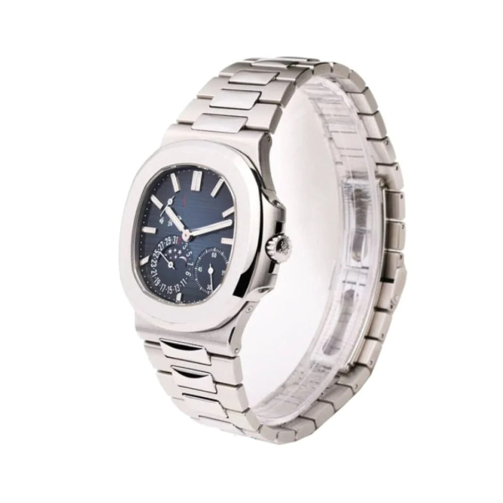 Steel Blue Dial Moon Phase Watch RF3OC3QL1FO