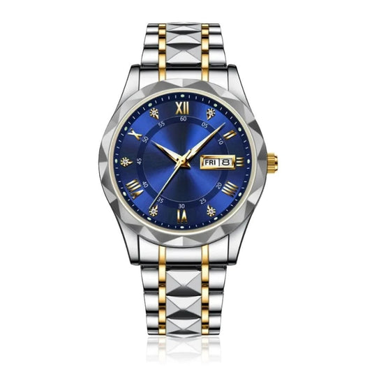 Luminous Steel 40mm Men's Watch - Water Resistant | Stainless Steel RF3OC3RY7B8
