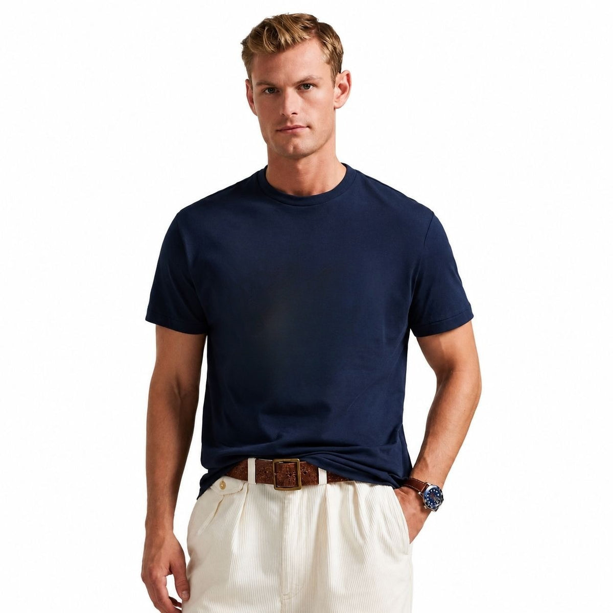 Classic Fit Jersey T-SHIRT RF3OC3UDAIS