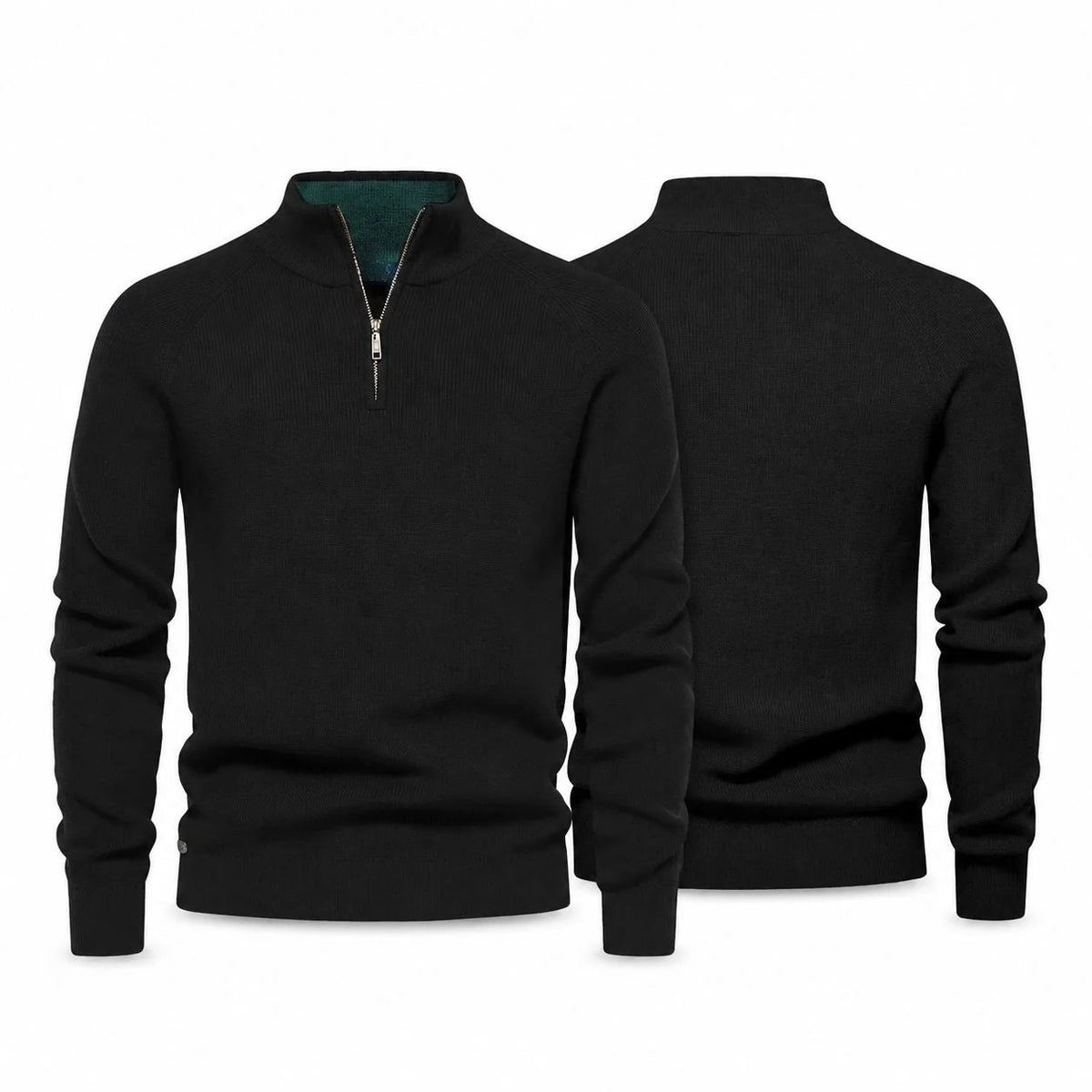 Ribbed Zip Pullover Premium RF3OC3WGFWK