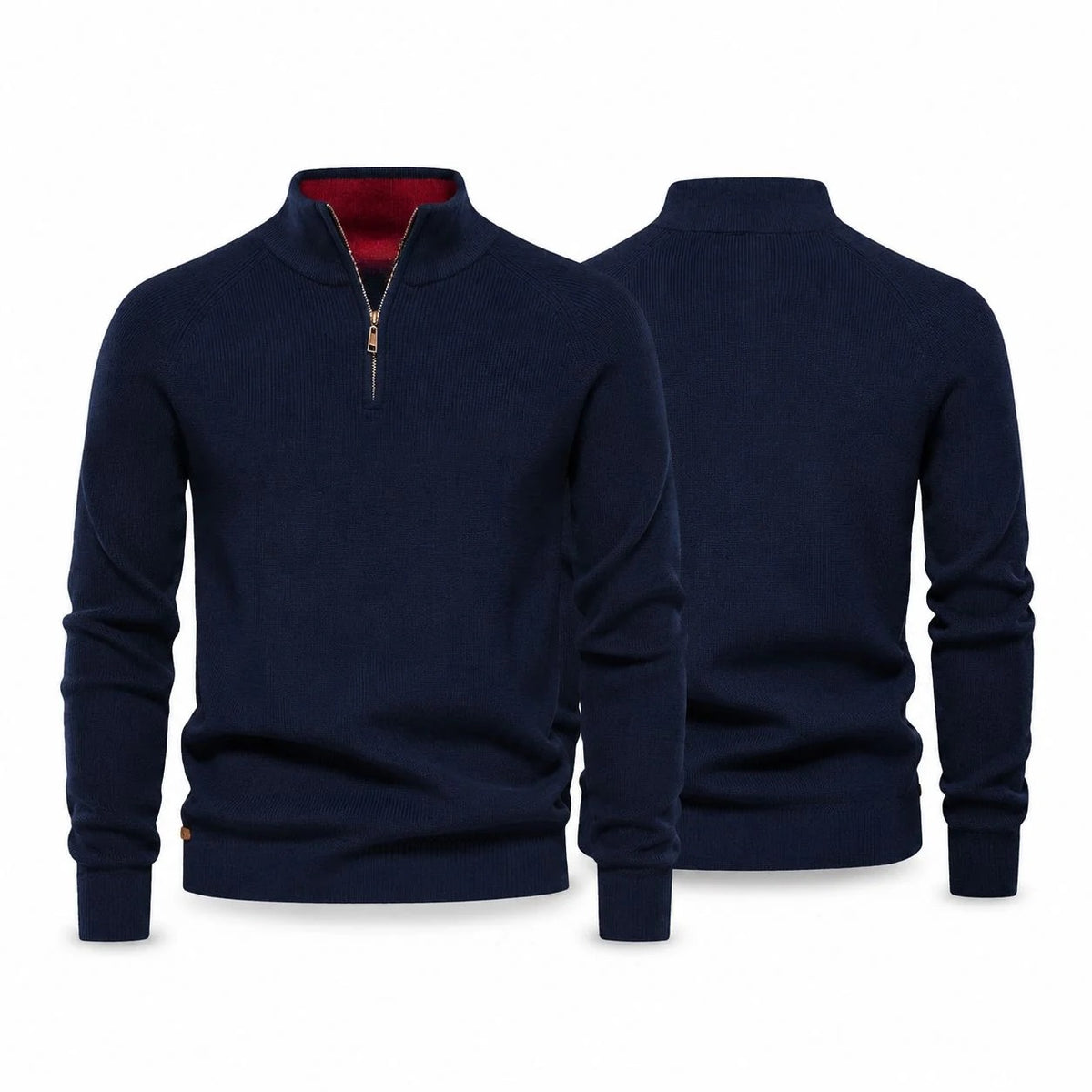 Ribbed Zip Pullover Premium RF3OC3WGFWK