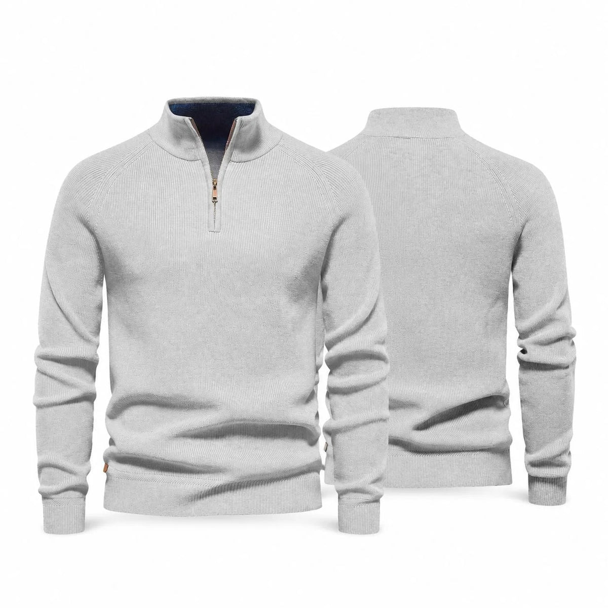 Ribbed Zip Pullover Premium RF3OC3WGFWK