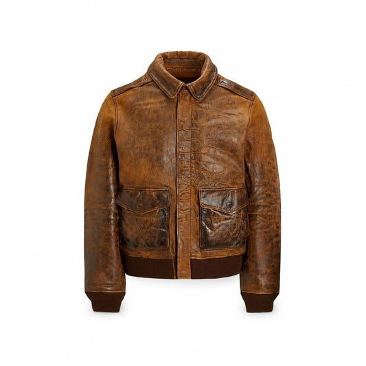 Leather Flight Jacket RF3OC3WQ9VO