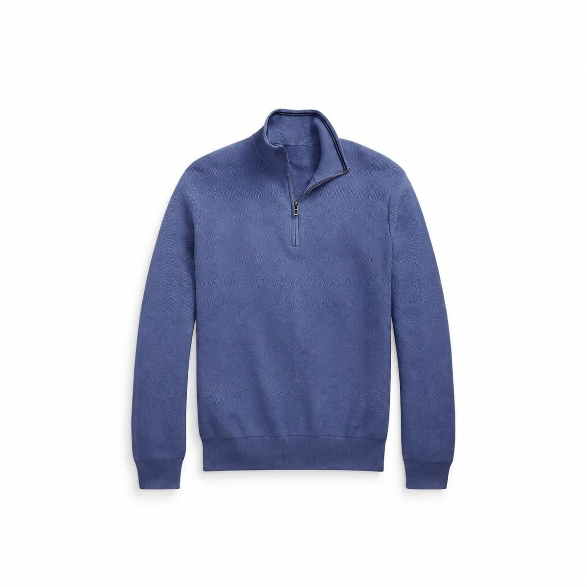 Mesh-Knit Cotton Quarter-Zip Sweater RF3OC3XRHXG