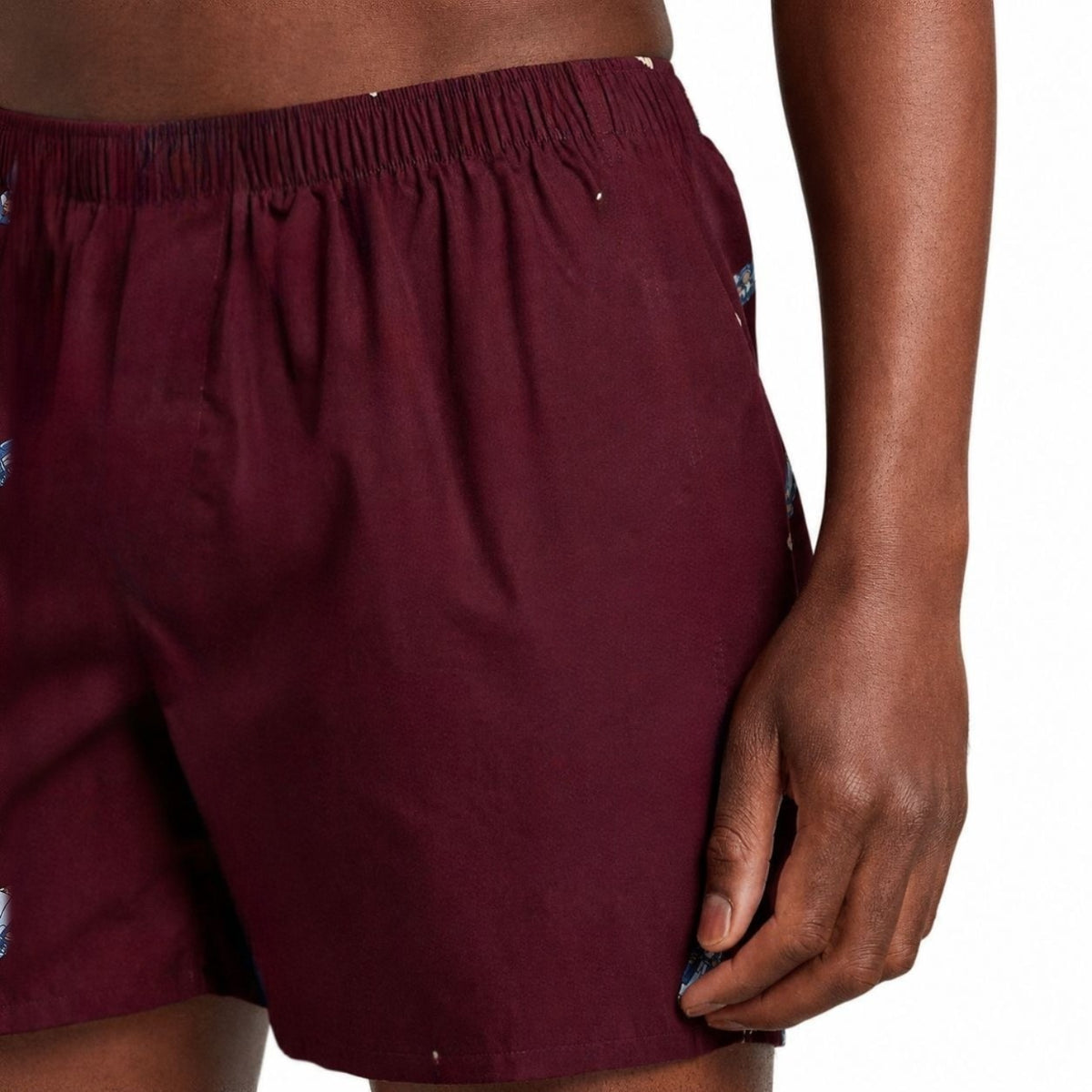 Cotton Boxers with Elastic Waistband RF3OC3XUB2C