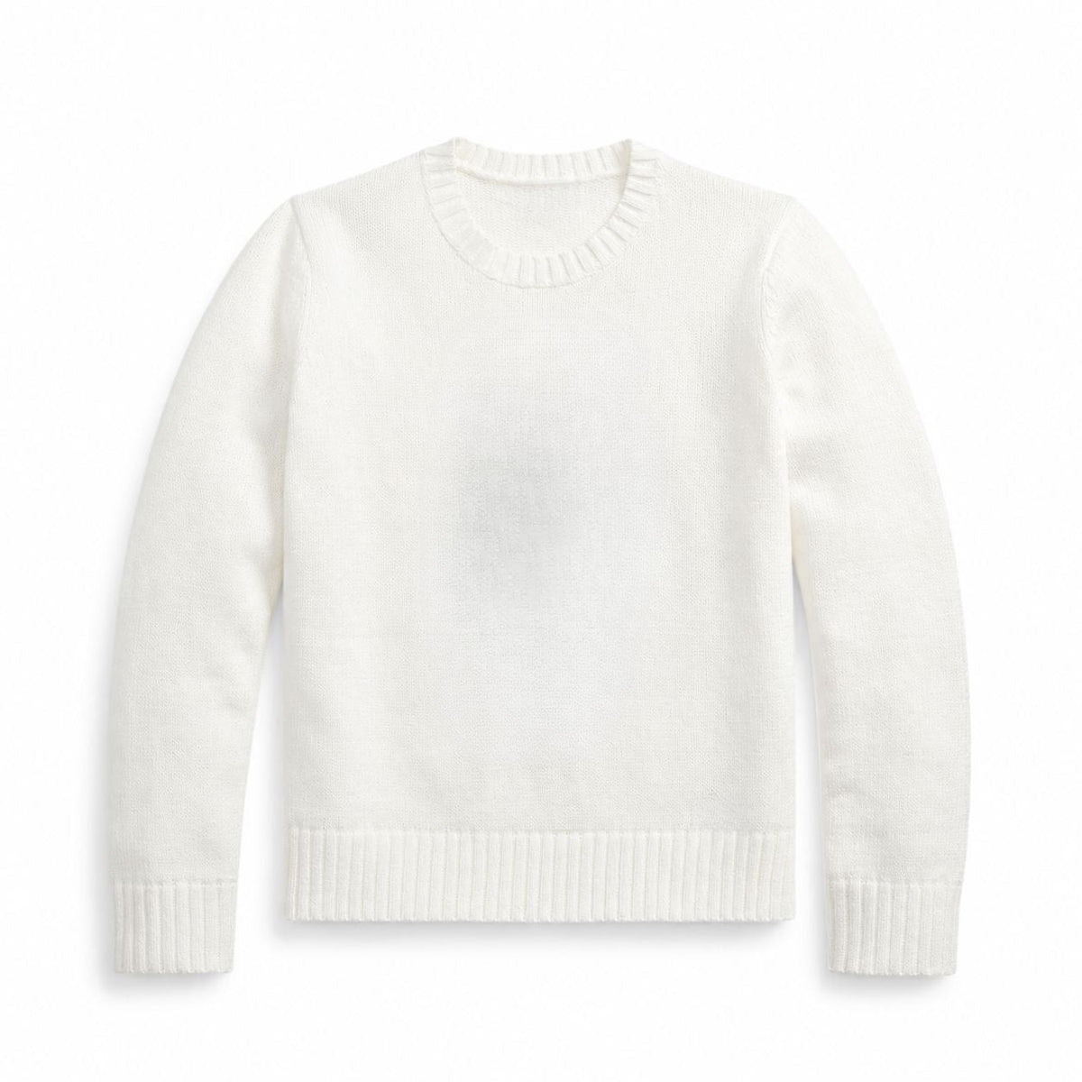 Linen-Cotton Crewneck Sweater RF3OC3ZHAX0
