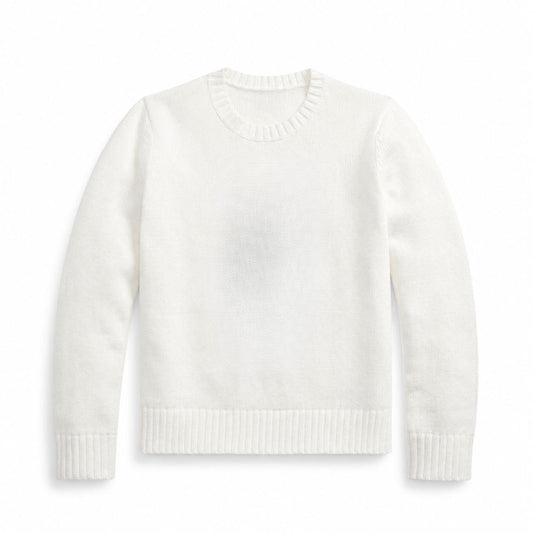 Linen-Cotton Crewneck Sweater RF3OC3ZHAX0