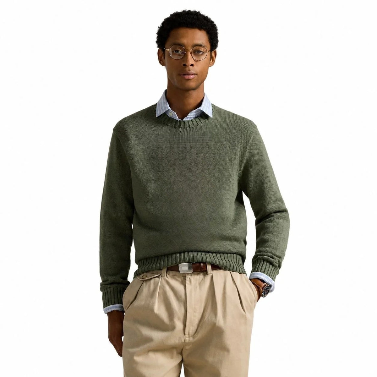 Intarsia-Knit Sweater RF3OC3ZFWCK