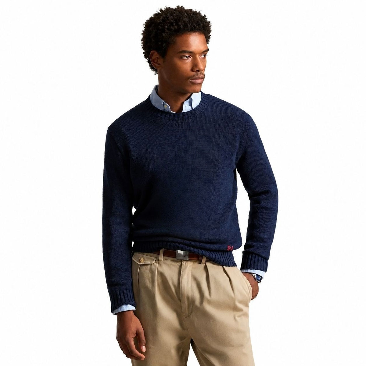 Cotton-Linen Sweater RF3OC3ZI078