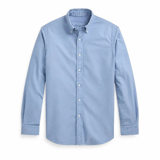 Slim Fit Oxford Shirt - Garment-Dyed RF3OC40YOHW