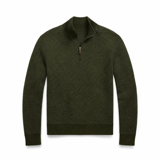 Washable Wool Quarter-Zip Sweater RF3OC42D8XW