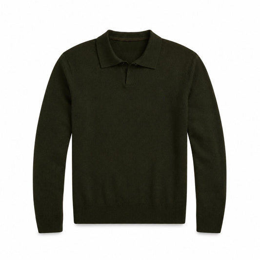 Wool Sweater With Johnny Collar RF3OC42HGN8