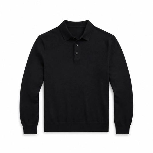 Wool Polo-Collar Sweater RF3OC42K9S4
