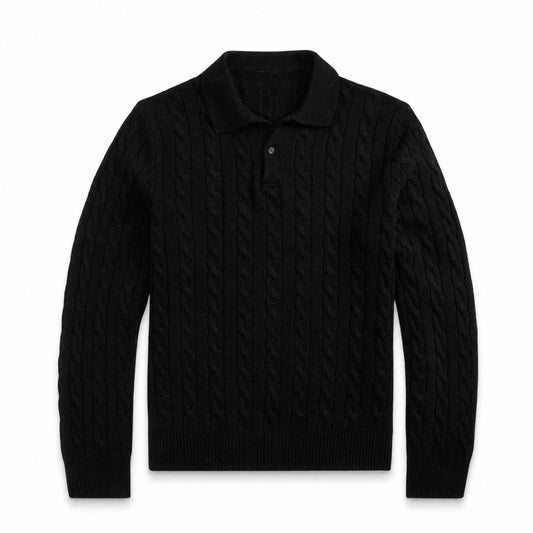 Wool-Cashmere Cable-Knit Sweater RF3OC42KZ2C