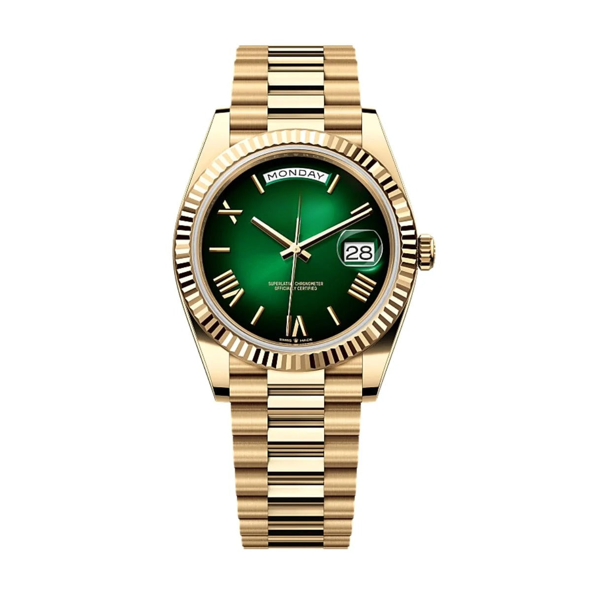 Men's Watch 40mm Yellow Gold Green Dial RF3OC4408SK