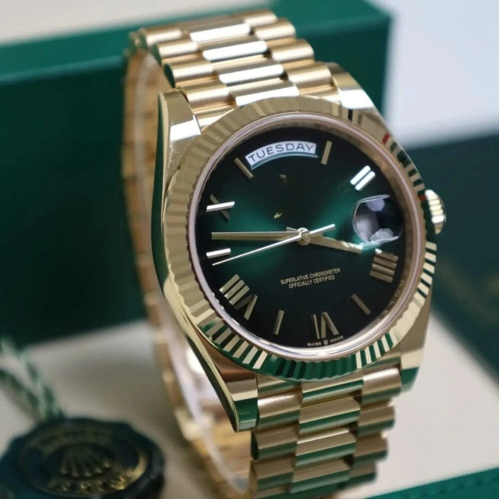 Men's Watch 40mm Yellow Gold Green Dial RF3OC4408SK