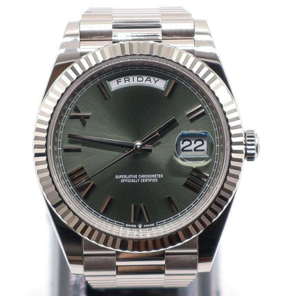 Green Dial Watch 40mm Stainless Steel RF3OC443R7O