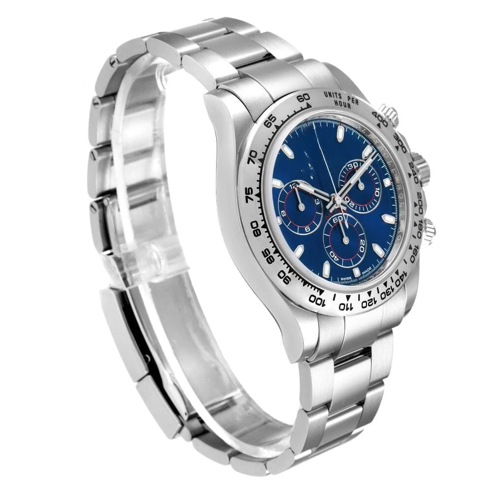 White Gold With Blue Dial Watch RF3OC458HOK