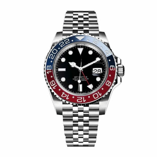 GMT Stainless Steel Watch 40mm Black Dial RF3OC45KFIC