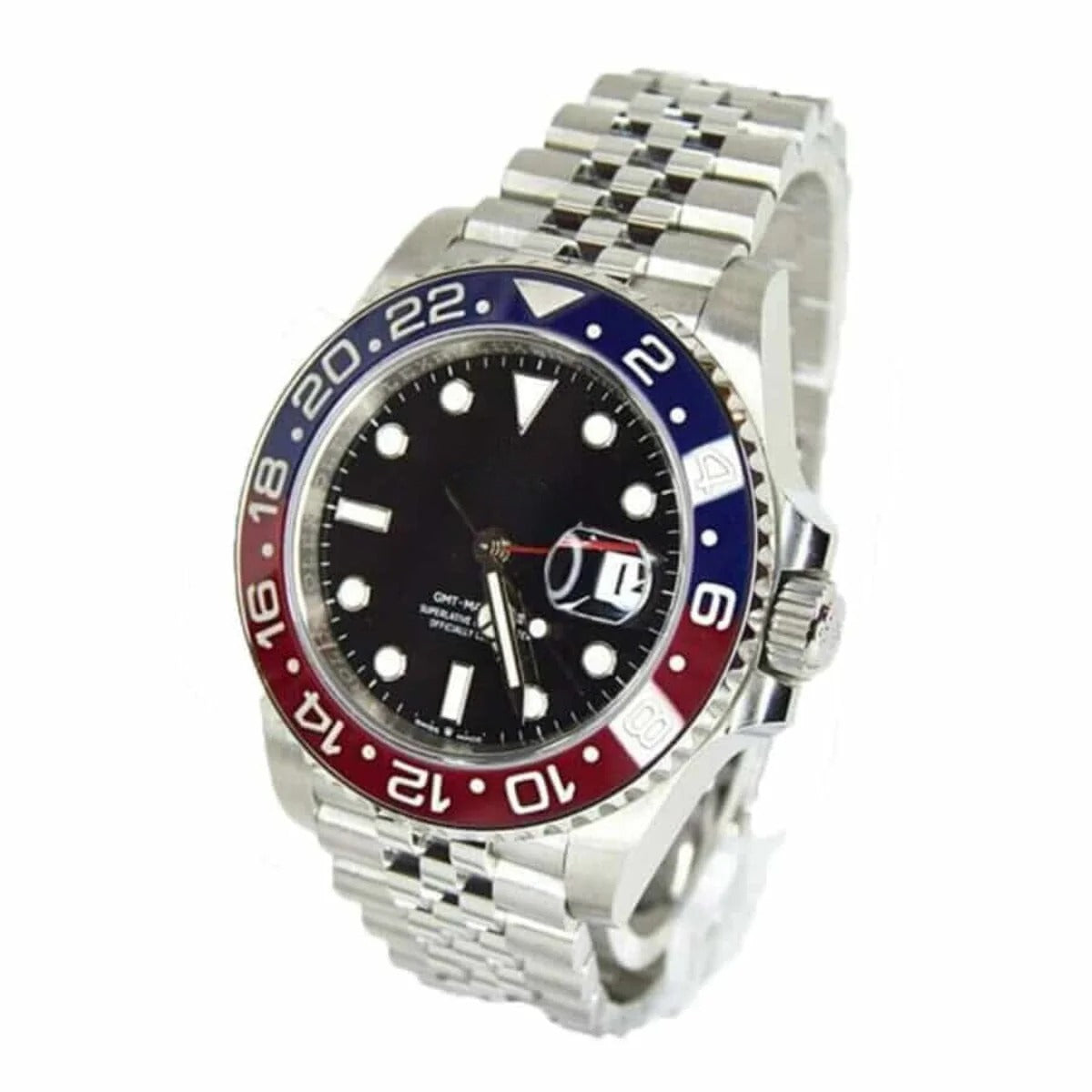 GMT Stainless Steel Watch 40mm Black Dial RF3OC45KFIC