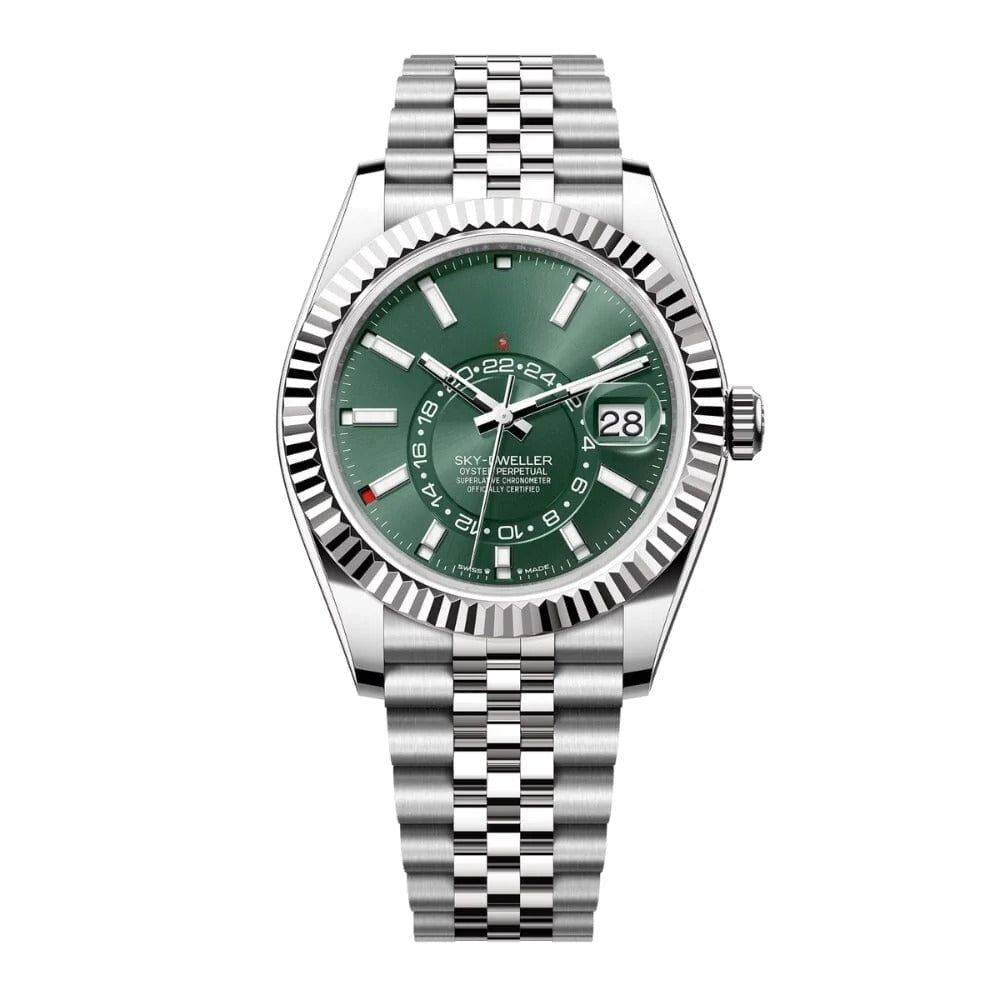 Green Dial Steel Watch 42mm RF3OC46NRES
