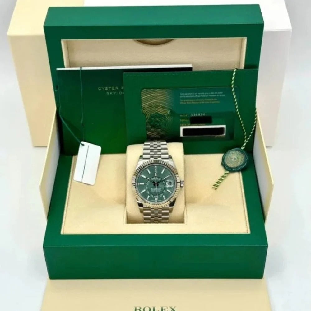 Green Dial Steel Watch 42mm RF3OC46NRES