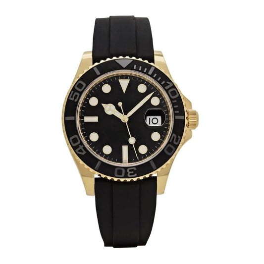 Yellow Gold Watch 42mm Rubber Strap RF3OC4737NO
