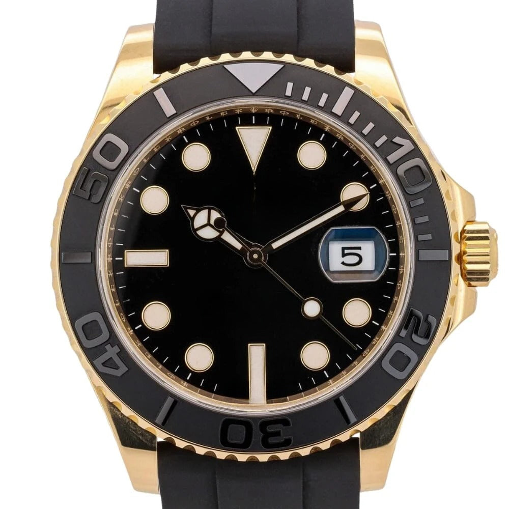 Yellow Gold Watch 42mm Rubber Strap RF3OC4737NO