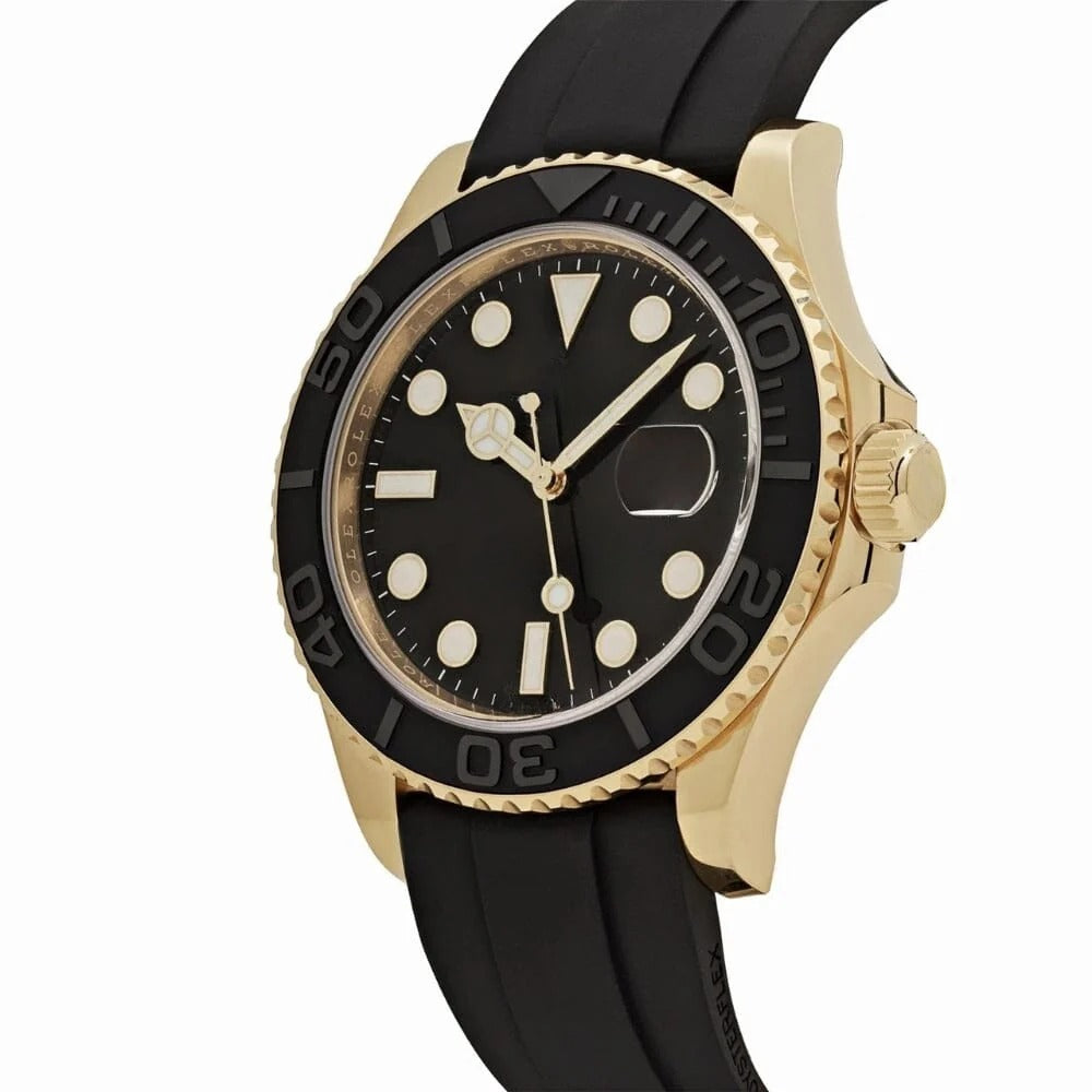 Yellow Gold Watch 42mm Rubber Strap RF3OC4737NO