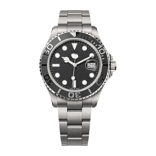 White Gold Watch with Black Dial RF3OC475BIC