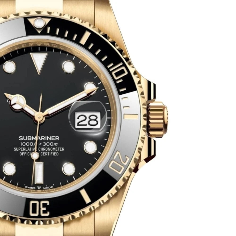 Yellow Gold with Black Dial Watch RF3OC4713T0