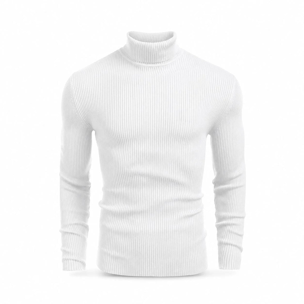 Cable-Knit Turtleneck Wool Sweater RF3OC49YGEC
