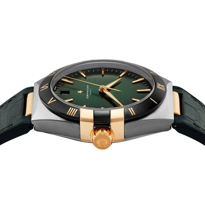 Men's Watch 41mm Green Dial - Leather Strap RF3OC4CO2V8