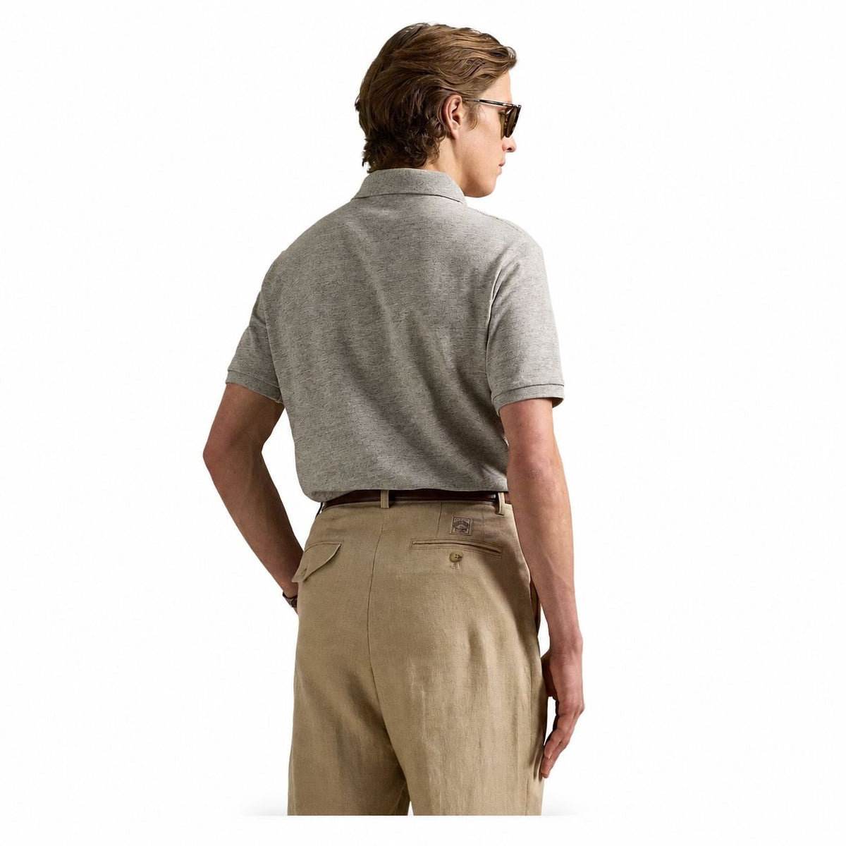 Classic Fit Mesh Polo Shirt RF3OC3UDZT0