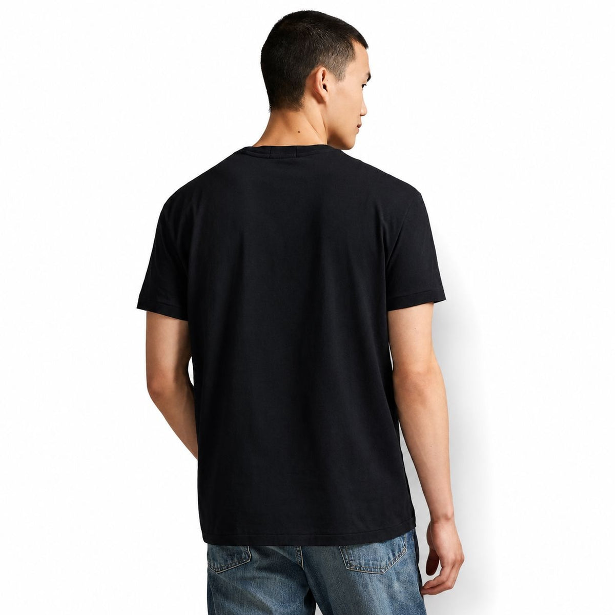 Classic Fit Jersey T-Shirt Black RF3OC3UCL8K